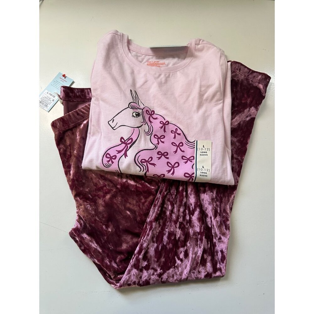 Cat & Jack Girls Long Sleeve and Leggings Set size L (10/12) NWT